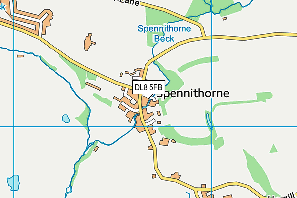 DL8 5FB map - OS VectorMap District (Ordnance Survey)