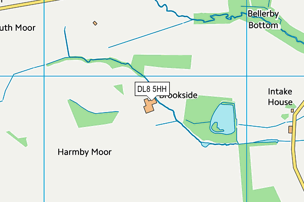 DL8 5HH map - OS VectorMap District (Ordnance Survey)