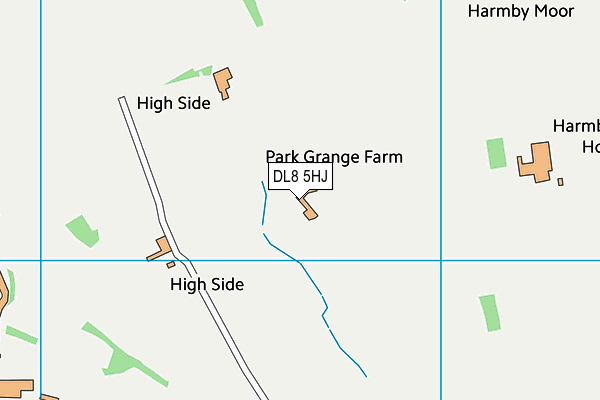 DL8 5HJ map - OS VectorMap District (Ordnance Survey)