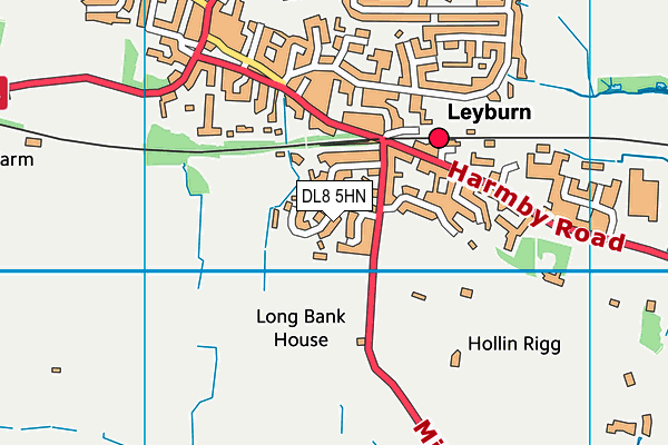 DL8 5HN map - OS VectorMap District (Ordnance Survey)