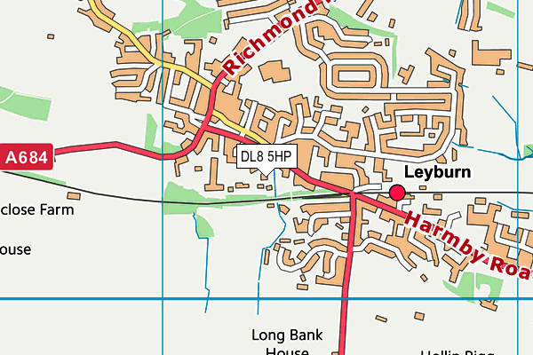 DL8 5HP map - OS VectorMap District (Ordnance Survey)