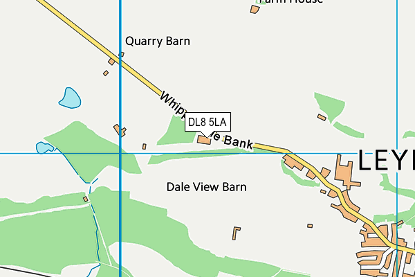DL8 5LA map - OS VectorMap District (Ordnance Survey)