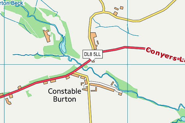 DL8 5LL map - OS VectorMap District (Ordnance Survey)