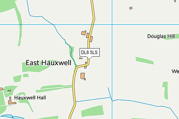 DL8 5LS map - OS VectorMap District (Ordnance Survey)