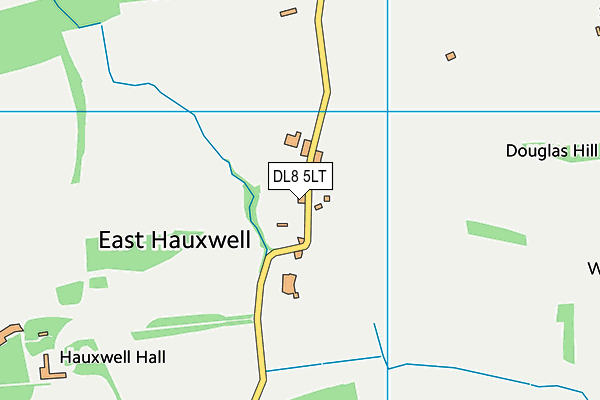 DL8 5LT map - OS VectorMap District (Ordnance Survey)