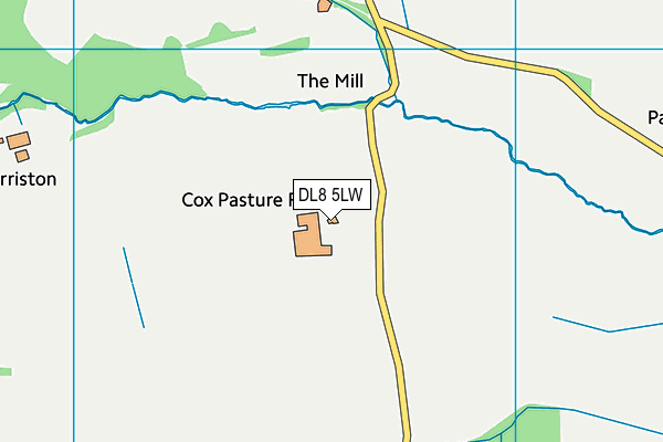 DL8 5LW map - OS VectorMap District (Ordnance Survey)