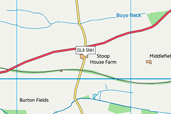 DL8 5NH map - OS VectorMap District (Ordnance Survey)