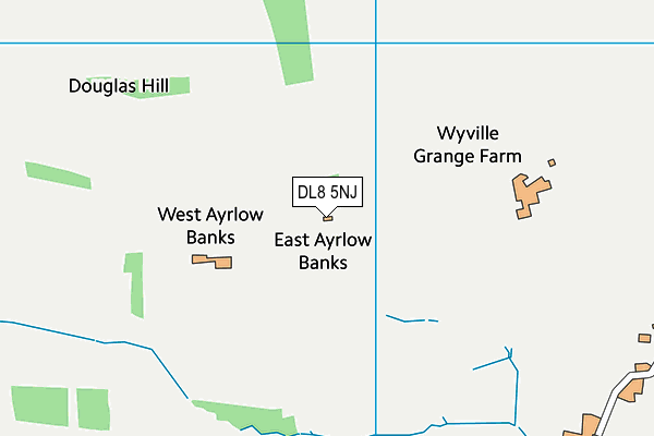 DL8 5NJ map - OS VectorMap District (Ordnance Survey)