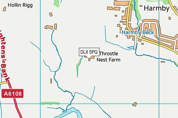 DL8 5PQ map - OS VectorMap District (Ordnance Survey)