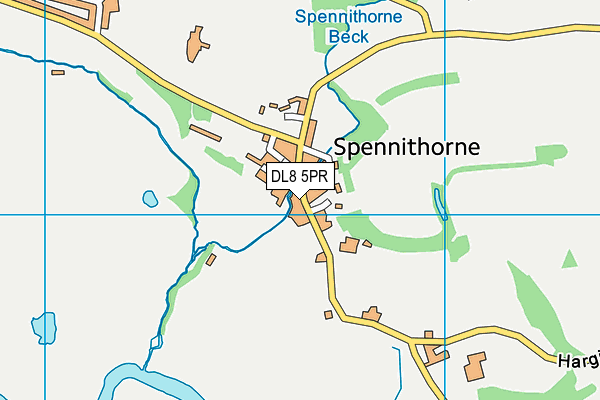 Spennithorne Church of England Primary School map (DL8 5PR) - OS VectorMap District (Ordnance Survey)