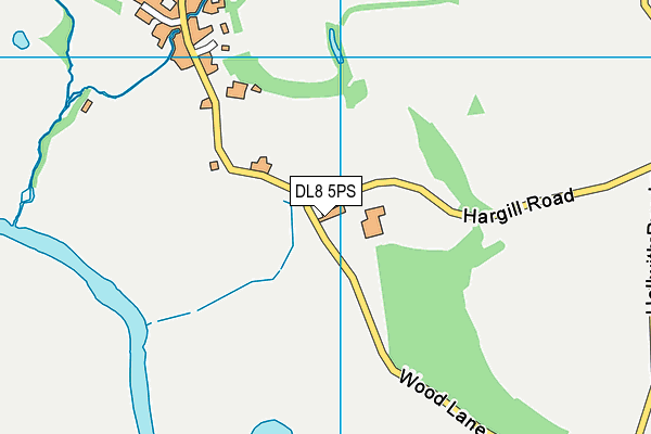 DL8 5PS map - OS VectorMap District (Ordnance Survey)