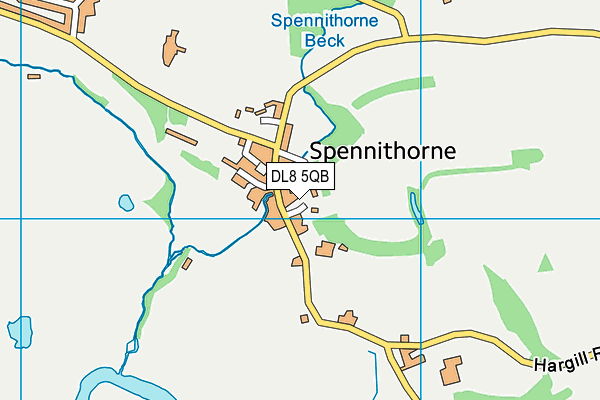 DL8 5QB map - OS VectorMap District (Ordnance Survey)