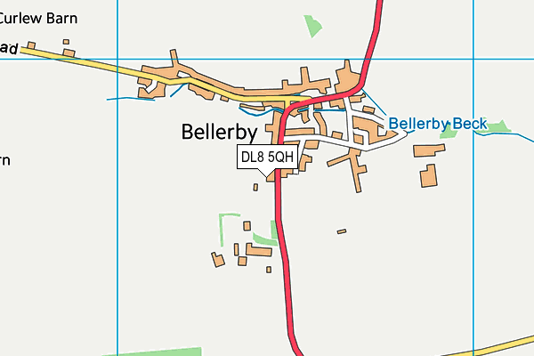 DL8 5QH map - OS VectorMap District (Ordnance Survey)