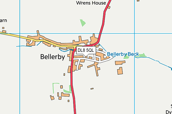 DL8 5QL map - OS VectorMap District (Ordnance Survey)