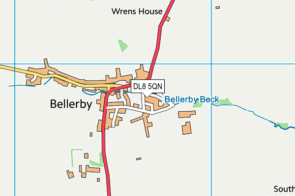 DL8 5QN map - OS VectorMap District (Ordnance Survey)