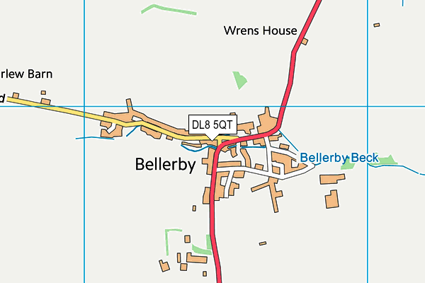 DL8 5QT map - OS VectorMap District (Ordnance Survey)