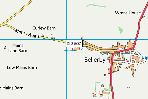 DL8 5QZ map - OS VectorMap District (Ordnance Survey)