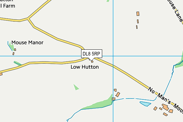 DL8 5RP map - OS VectorMap District (Ordnance Survey)