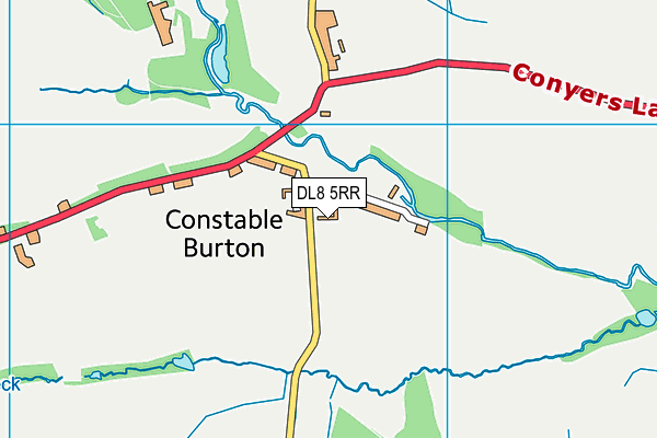 DL8 5RR map - OS VectorMap District (Ordnance Survey)