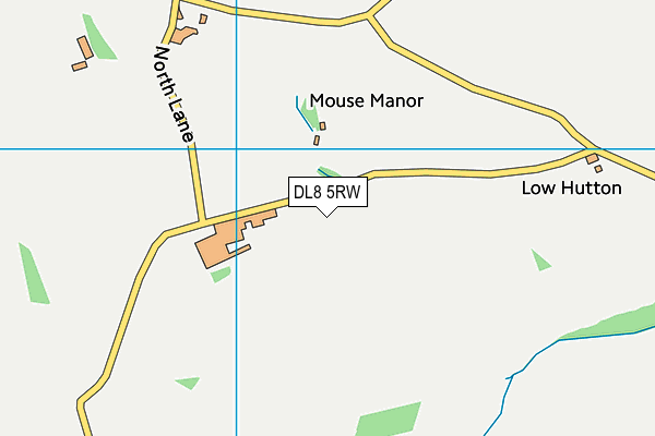 DL8 5RW map - OS VectorMap District (Ordnance Survey)