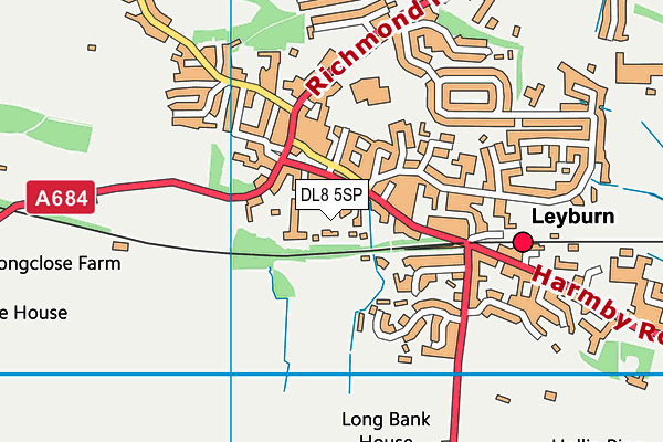 DL8 5SP map - OS VectorMap District (Ordnance Survey)