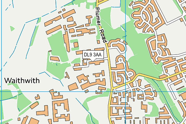 DL9 3AA map - OS VectorMap District (Ordnance Survey)
