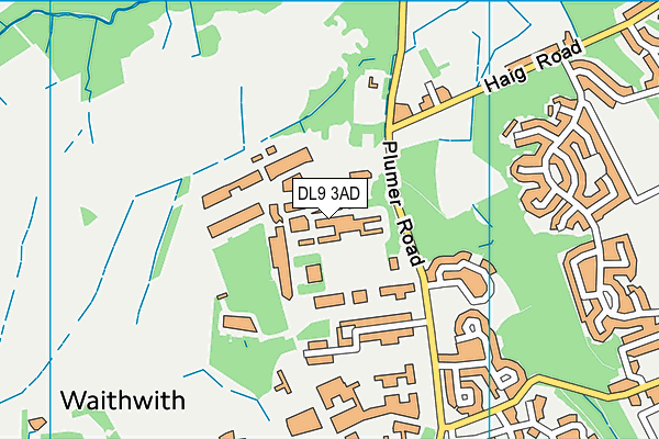 DL9 3AD map - OS VectorMap District (Ordnance Survey)