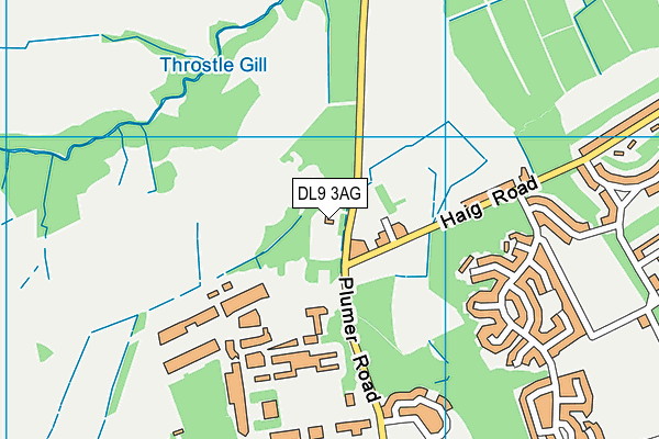 DL9 3AG map - OS VectorMap District (Ordnance Survey)