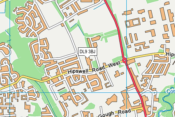 DL9 3BJ map - OS VectorMap District (Ordnance Survey)