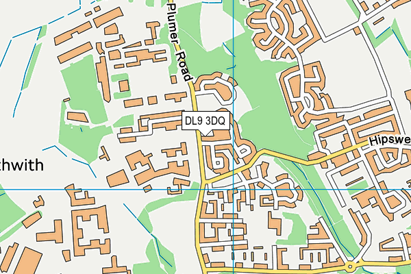 DL9 3DQ map - OS VectorMap District (Ordnance Survey)