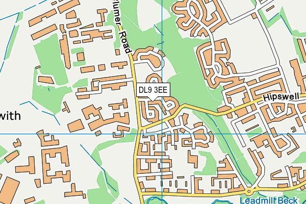 DL9 3EE map - OS VectorMap District (Ordnance Survey)
