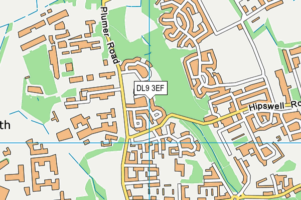 DL9 3EF map - OS VectorMap District (Ordnance Survey)