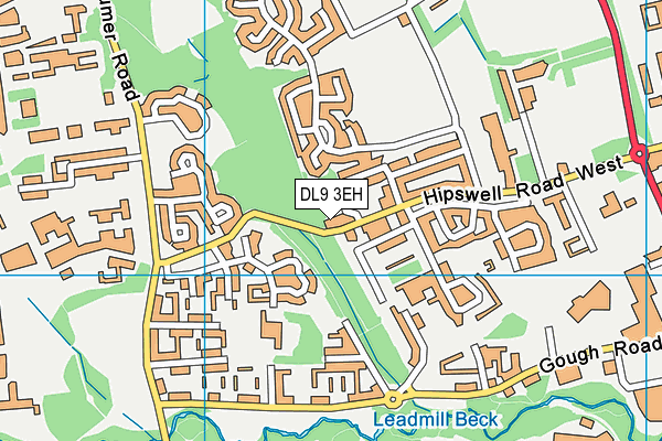 DL9 3EH map - OS VectorMap District (Ordnance Survey)