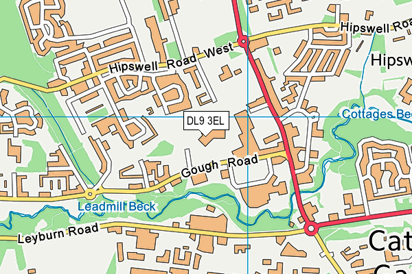 DL9 3EL map - OS VectorMap District (Ordnance Survey)