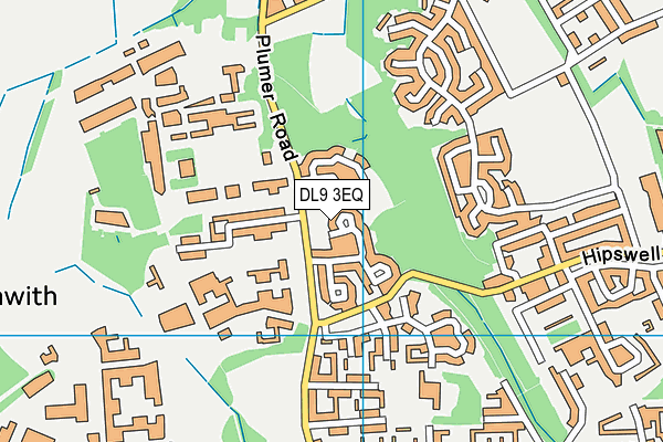 DL9 3EQ map - OS VectorMap District (Ordnance Survey)