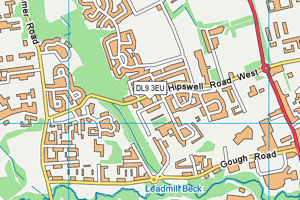 DL9 3EU map - OS VectorMap District (Ordnance Survey)