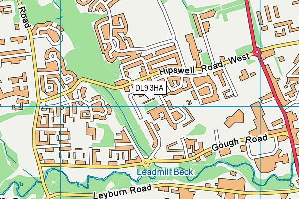 DL9 3HA map - OS VectorMap District (Ordnance Survey)