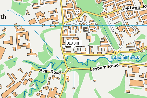 DL9 3HH map - OS VectorMap District (Ordnance Survey)