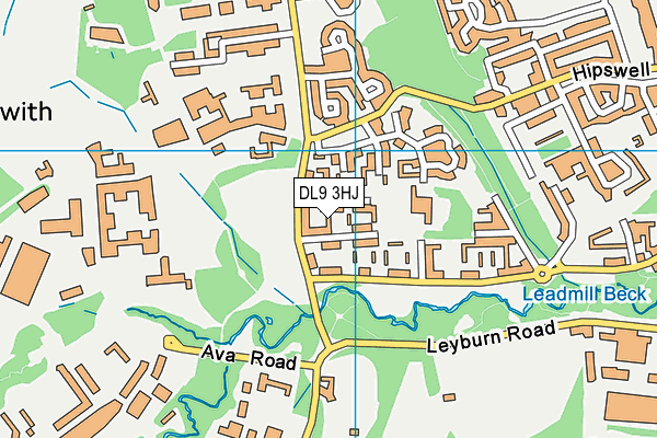 DL9 3HJ map - OS VectorMap District (Ordnance Survey)