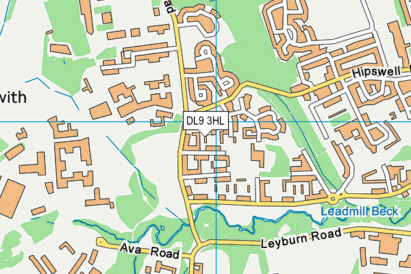 DL9 3HL map - OS VectorMap District (Ordnance Survey)