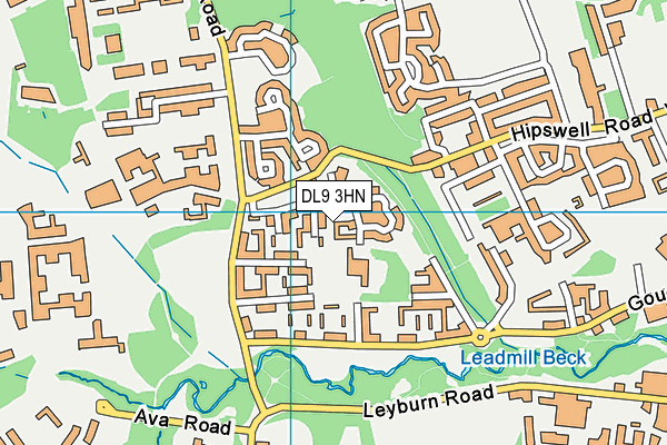 DL9 3HN map - OS VectorMap District (Ordnance Survey)