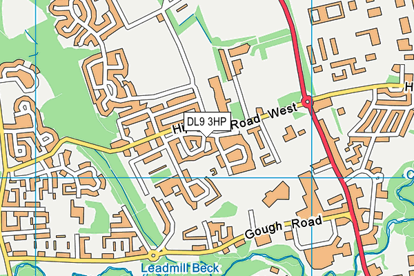 DL9 3HP map - OS VectorMap District (Ordnance Survey)