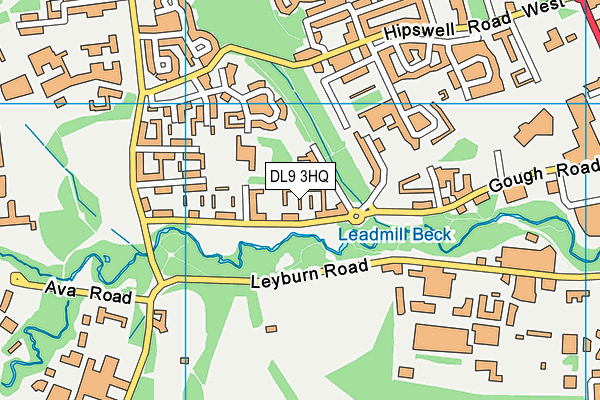 DL9 3HQ map - OS VectorMap District (Ordnance Survey)