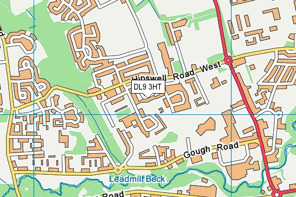 DL9 3HT map - OS VectorMap District (Ordnance Survey)