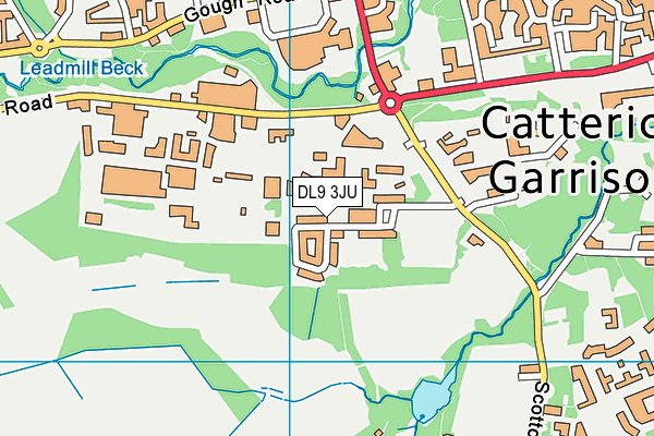 DL9 3JU map - OS VectorMap District (Ordnance Survey)