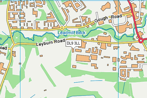 DL9 3LL map - OS VectorMap District (Ordnance Survey)