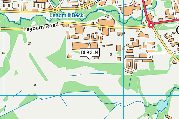 DL9 3LN map - OS VectorMap District (Ordnance Survey)