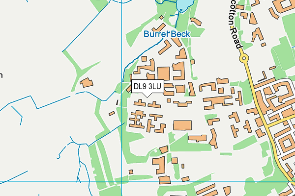 DL9 3LU map - OS VectorMap District (Ordnance Survey)