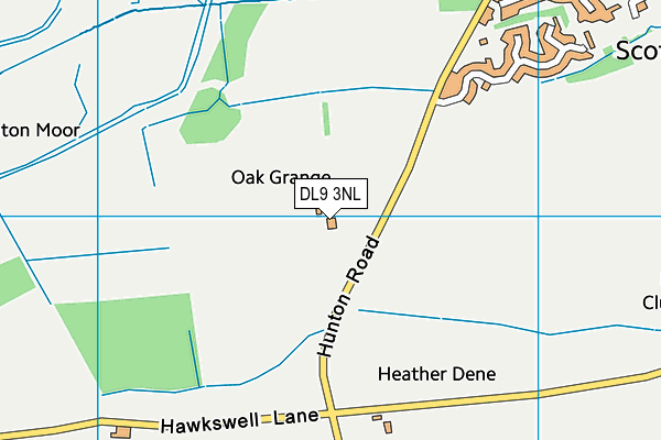 DL9 3NL map - OS VectorMap District (Ordnance Survey)