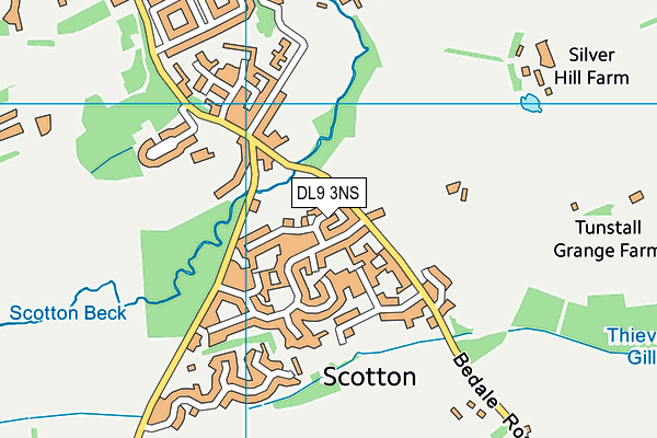 DL9 3NS map - OS VectorMap District (Ordnance Survey)